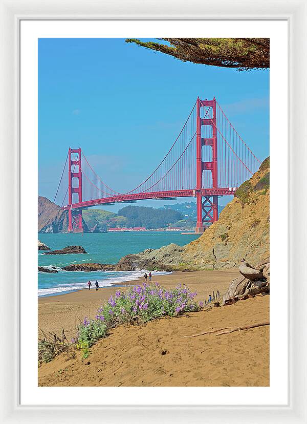 San Francisco Golden Gate at Baker Beach - Framed Print