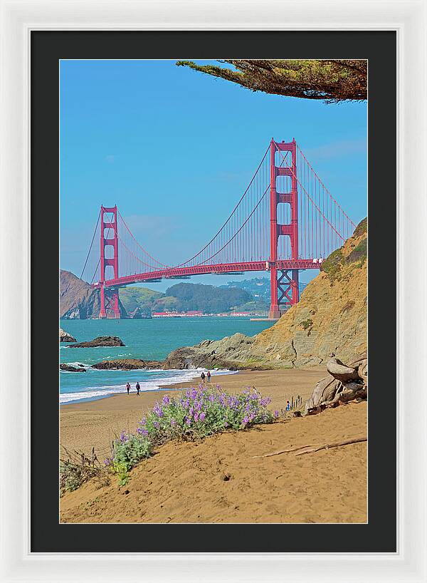 San Francisco Golden Gate at Baker Beach - Framed Print