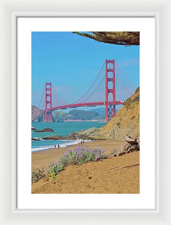 San Francisco Golden Gate at Baker Beach - Framed Print