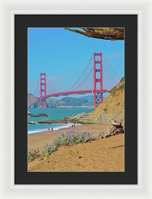 San Francisco Golden Gate at Baker Beach - Framed Print