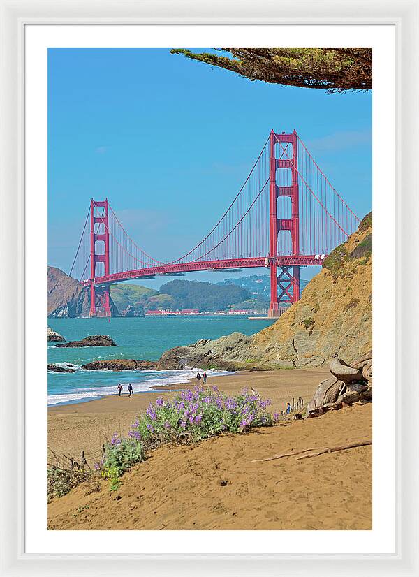 San Francisco Golden Gate at Baker Beach - Framed Print