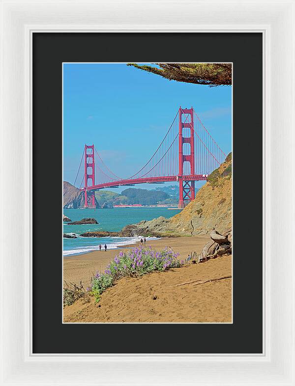 San Francisco Golden Gate at Baker Beach - Framed Print