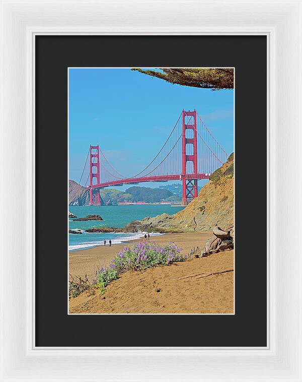 San Francisco Golden Gate at Baker Beach - Framed Print