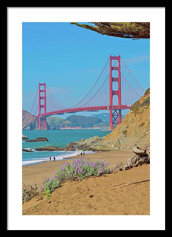 San Francisco Golden Gate at Baker Beach - Framed Print
