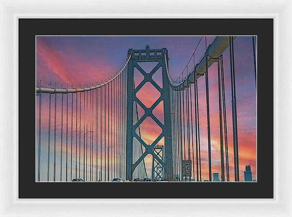 San Francisco Oakland Bay Bridge - Framed Print