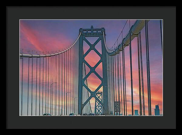 San Francisco Oakland Bay Bridge - Framed Print