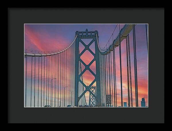 San Francisco Oakland Bay Bridge - Framed Print