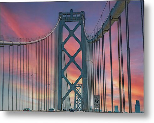 San Francisco Oakland Bay Bridge - Metal Print