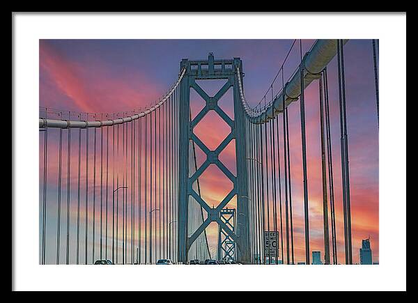 San Francisco Oakland Bay Bridge - Framed Print