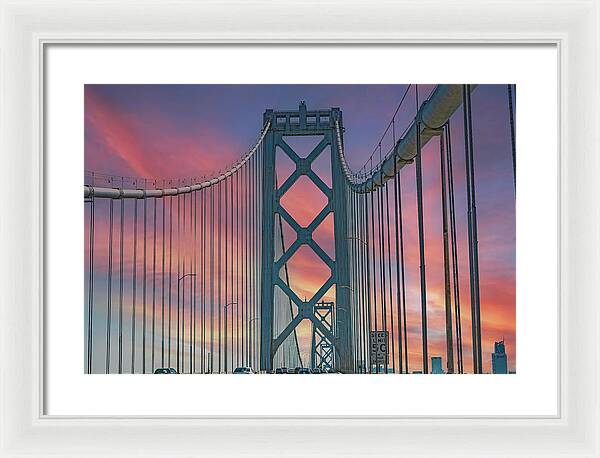 San Francisco Oakland Bay Bridge - Framed Print