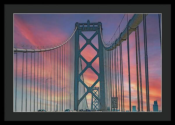 San Francisco Oakland Bay Bridge - Framed Print