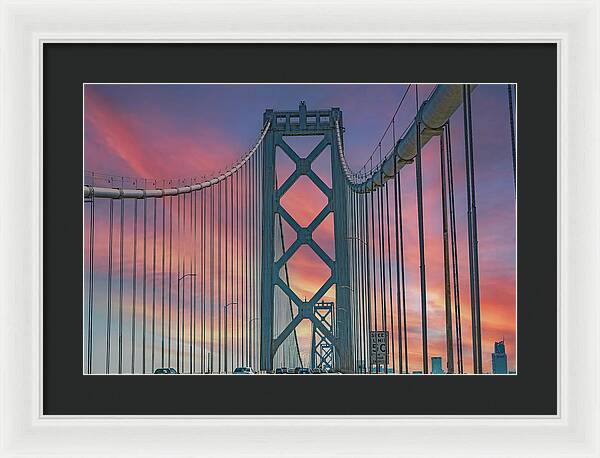San Francisco Oakland Bay Bridge - Framed Print