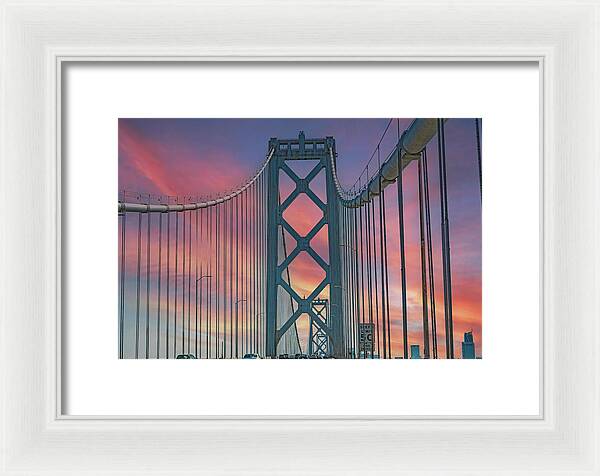 San Francisco Oakland Bay Bridge - Framed Print