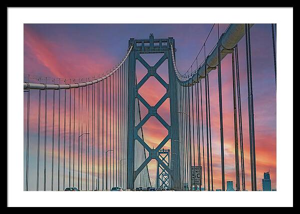 San Francisco Oakland Bay Bridge - Framed Print