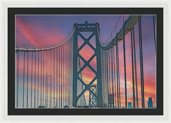 San Francisco Oakland Bay Bridge - Framed Print