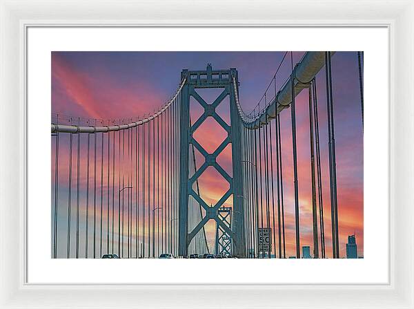 San Francisco Oakland Bay Bridge - Framed Print