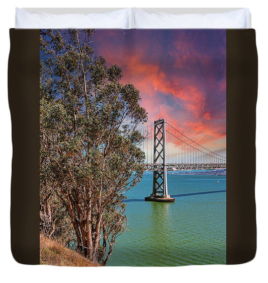 San Francisco Oakland Bay Bridge 2 - Duvet Cover