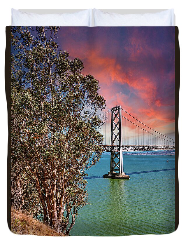 San Francisco Oakland Bay Bridge 2 - Duvet Cover