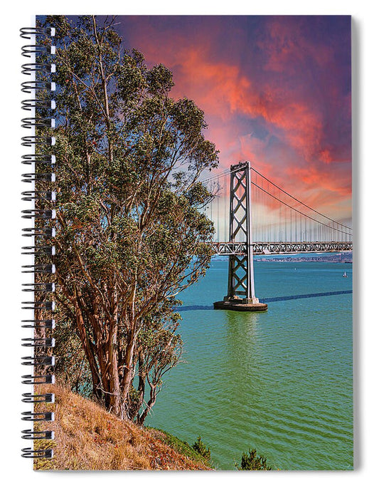 San Francisco Oakland Bay Bridge 2 - Spiral Notebook