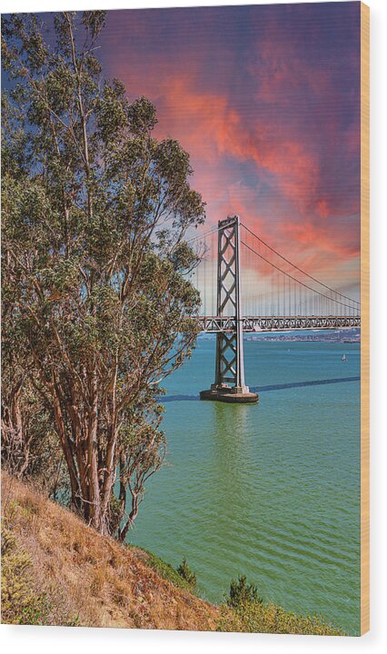 San Francisco Oakland Bay Bridge 2 - Wood Print