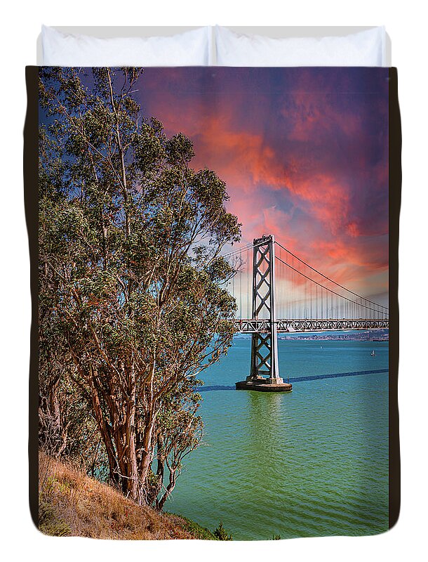 San Francisco Oakland Bay Bridge 2 - Duvet Cover