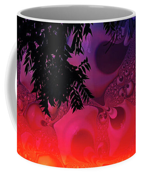 Silhouette Leaves and Nature Abstract - Mug