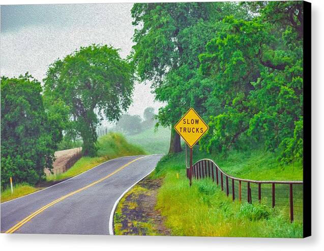 Slow Trucks - Nature California Landscape - Canvas Print