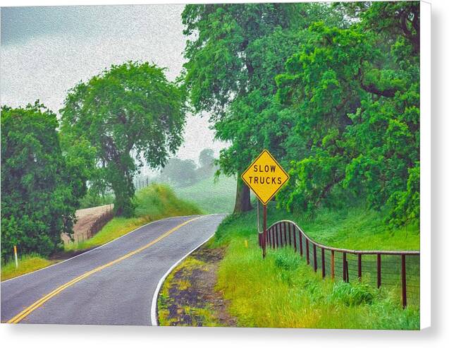 Slow Trucks - Nature California Landscape - Canvas Print