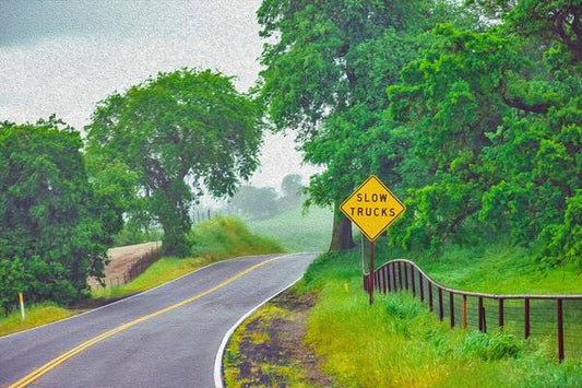 Slow Trucks - Nature California Landscape - Art Print
