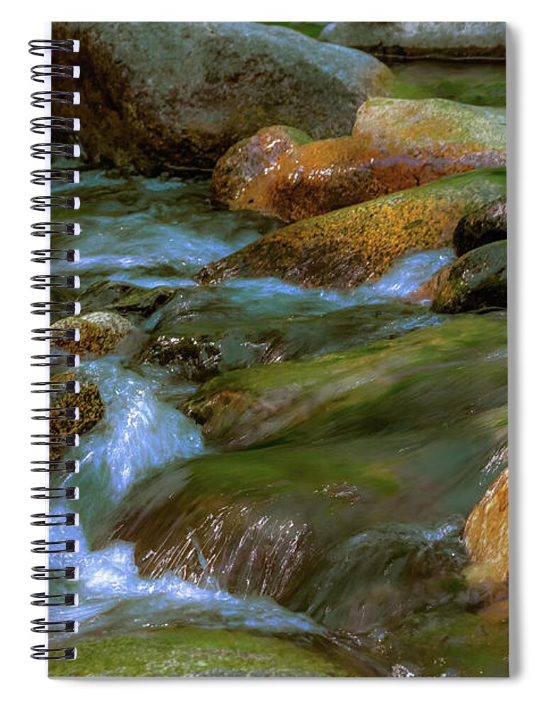 Smooth Paint Rushing Waters - Spiral Notebook