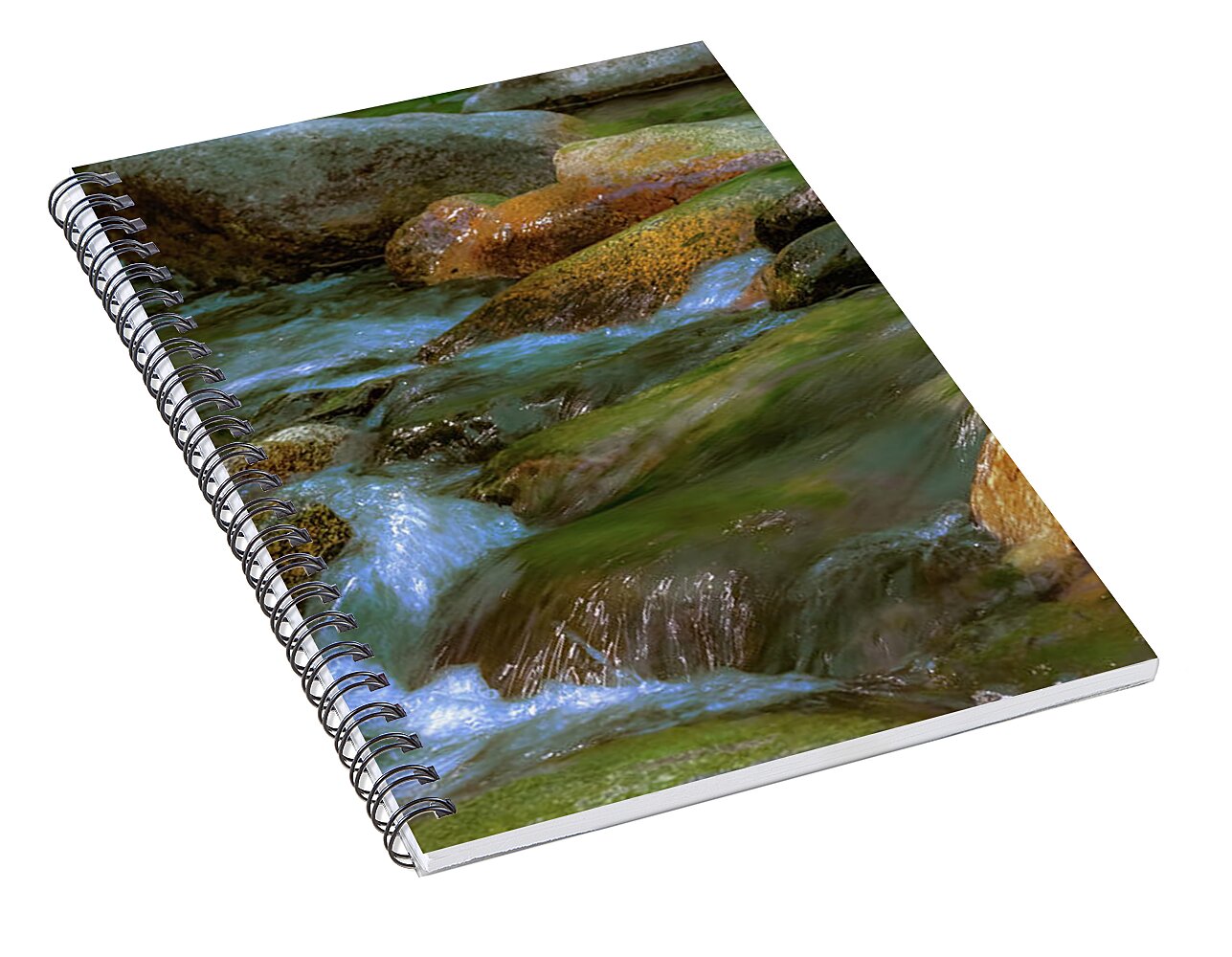 Smooth Paint Rushing Waters - Spiral Notebook