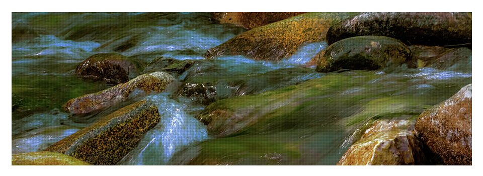 Smooth Paint Rushing Waters - Yoga Mat