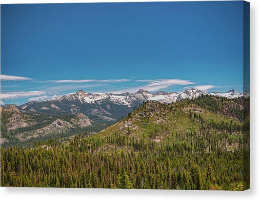 Snowy Yosemite Landscape Scene - Canvas Print