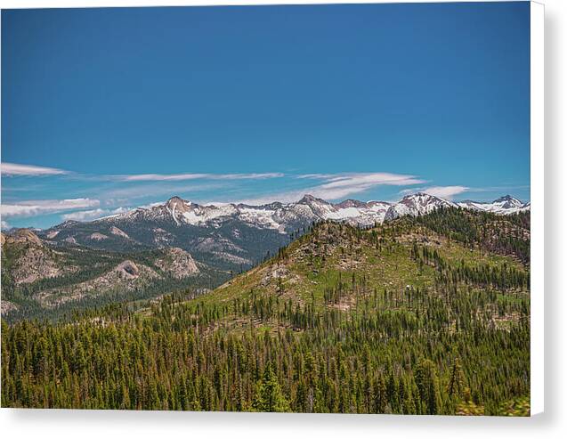 Snowy Yosemite Landscape Scene - Canvas Print