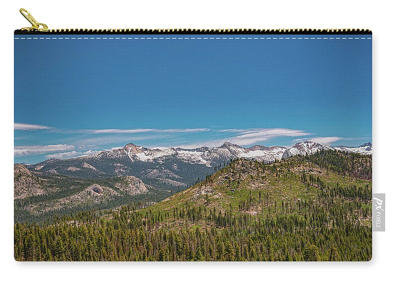 Snowy Yosemite Landscape Scene - Zip Pouch