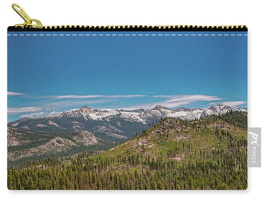 Snowy Yosemite Landscape Scene - Zip Pouch