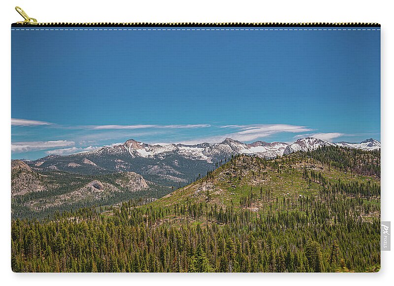 Snowy Yosemite Landscape Scene - Zip Pouch