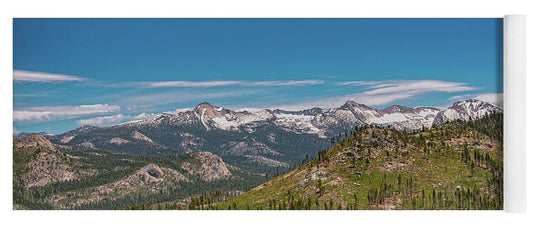 Snowy Yosemite Landscape Scene - Yoga Mat