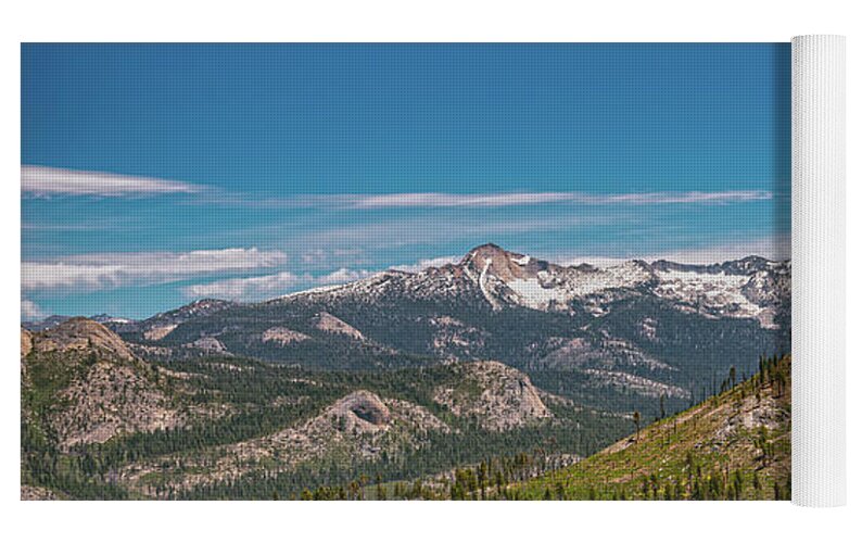 Snowy Yosemite Landscape Scene - Yoga Mat