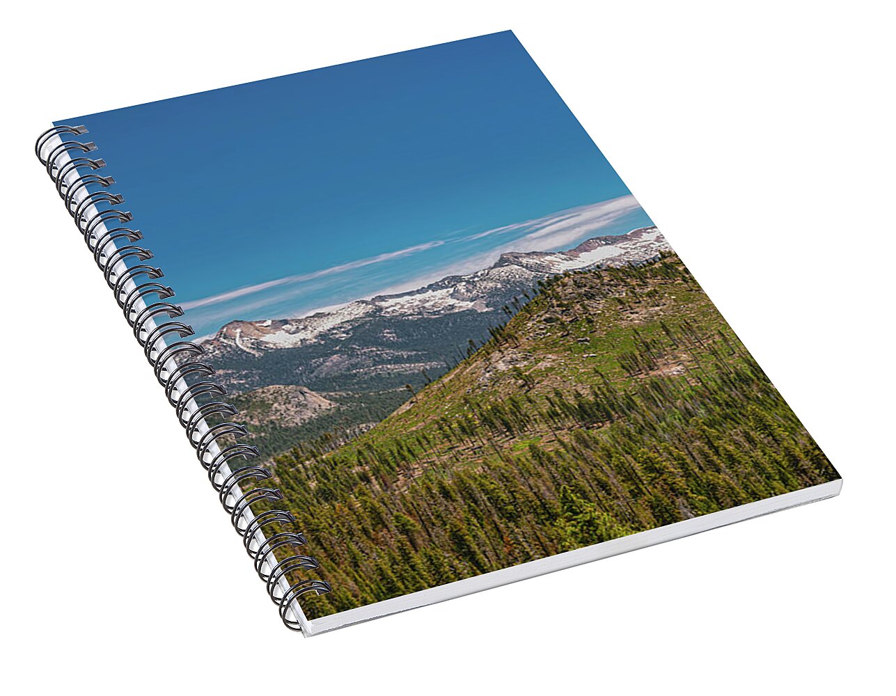 Snowy Yosemite Landscape Scene - Spiral Notebook