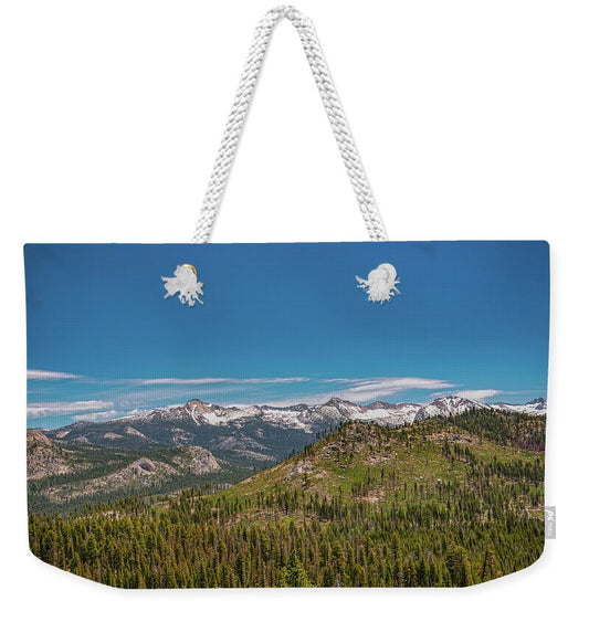 Snowy Yosemite Landscape Scene - Weekender Tote Bag