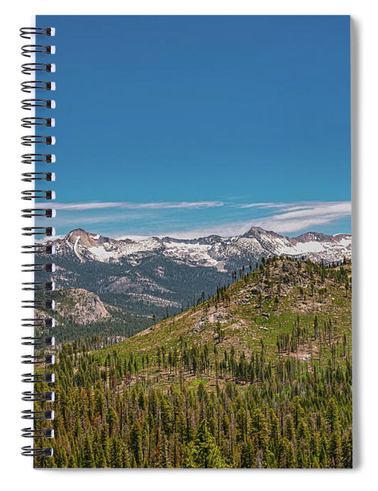 Snowy Yosemite Landscape Scene - Spiral Notebook