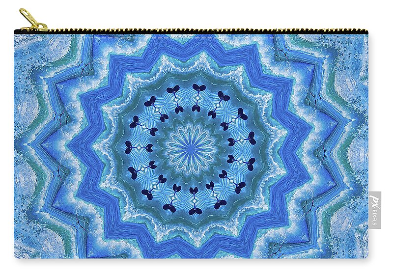 Soft colors hearts mandala - Zip Pouch