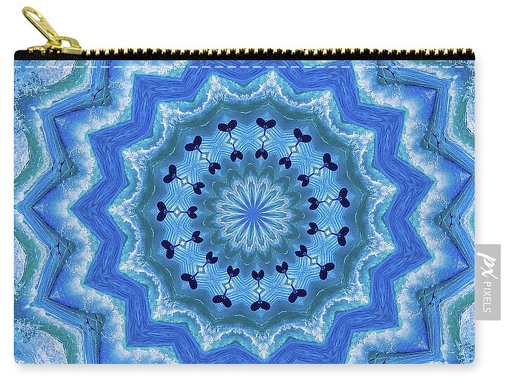 Soft colors hearts mandala - Zip Pouch