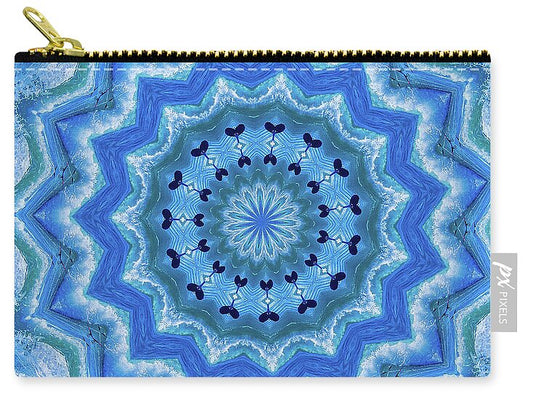 Soft colors hearts mandala - Zip Pouch
