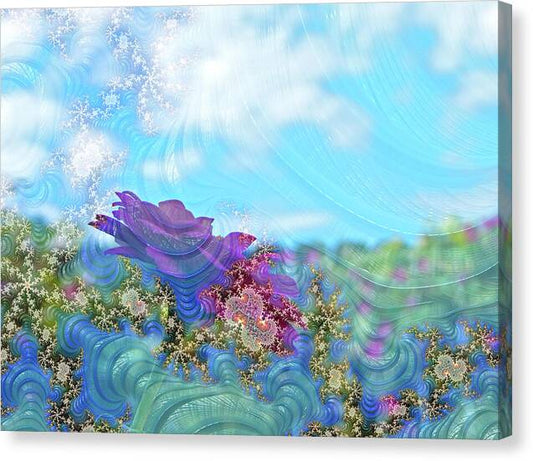 Soft Design Of a Flower Garden - Canvas Print
