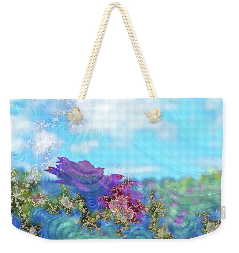Soft Design Of a Flower Garden - Weekender Tote Bag