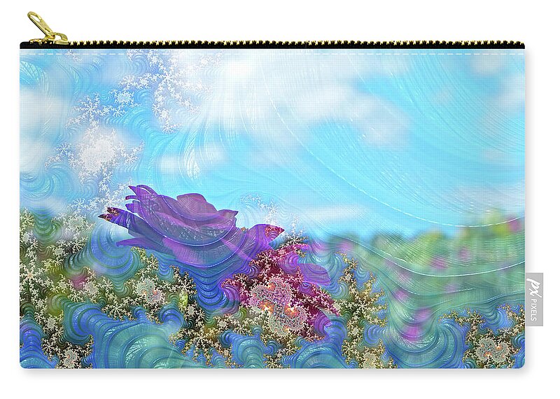 Soft Design Of a Flower Garden - Zip Pouch