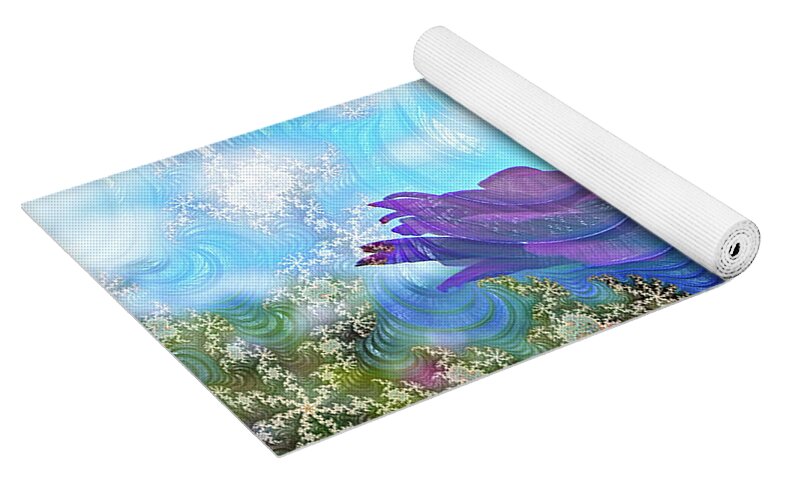 Soft Design Of a Flower Garden - Yoga Mat