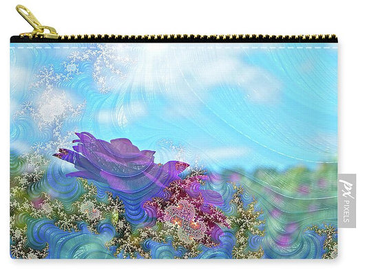 Soft Design Of a Flower Garden - Zip Pouch